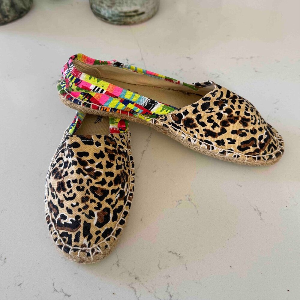 Mara Hoffman Jaguar Print Espadrilles Sz 8